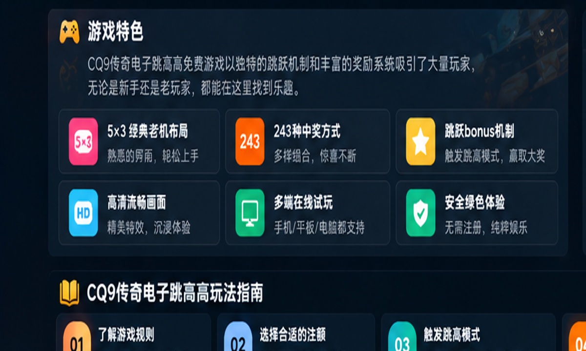 CQ9跳高高试玩指南